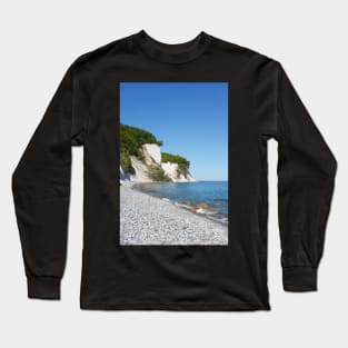 Chalk coast, chalk cliffs, Ruegen Island, Mecklenburg-Western Pomerania, Germany Long Sleeve T-Shirt